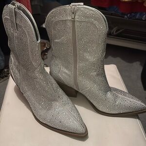 Sparkle cowboy boot size 9.5, worn 1x